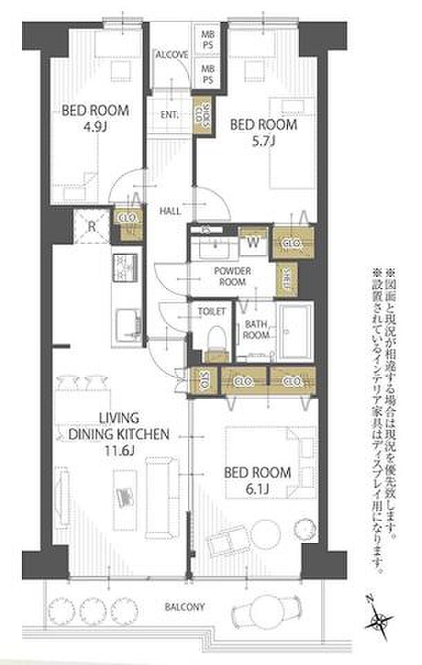 大切なペットと一緒に過ごせます。全居室収納付きなのでお部屋割には困りません。