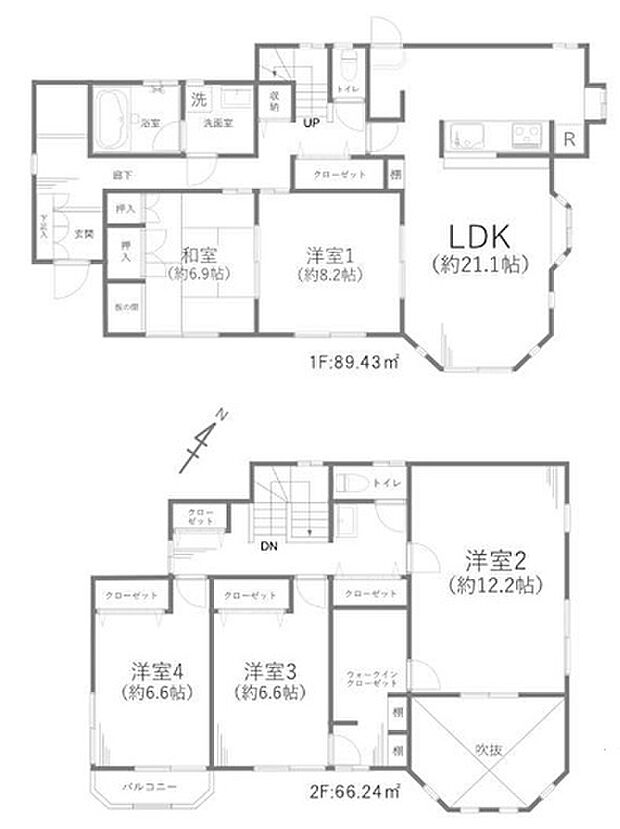 千葉市緑区越智町　戸建(5LDK)の間取り