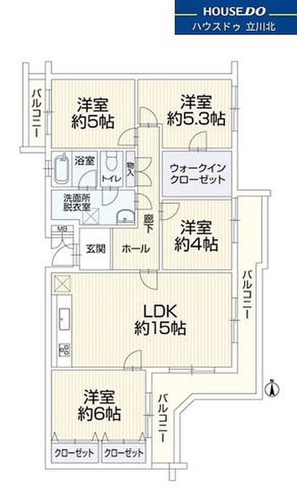 エステート上水本町3号棟　103号室(4LDK) 1階の間取り