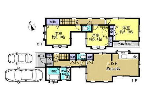 全室南向きで日当り・風通し良好な住まい♪4面採光明るいLDKで家族団らんタイム！水回り新規交換予定です☆彡ピカピカ設備でぜひ新生活を♪2階各居室広々、収納完備！駐車は並列2台可！