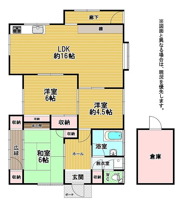 平屋戸建のメリットは下階の移動がないので、生活動線や家事動線が効率的です