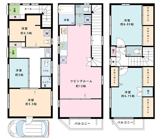 新宿区大久保2丁目(5LDK)の間取り