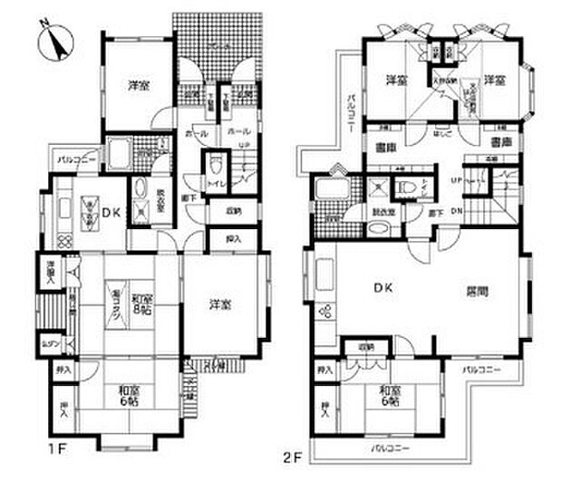 杉並区久我山4丁目　中古戸建(7LDK)の間取り