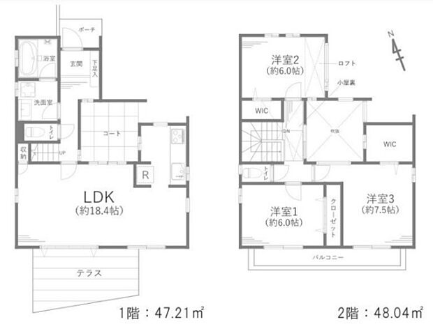 杉並区善福寺1丁目　中古戸建(3LDK)の間取り