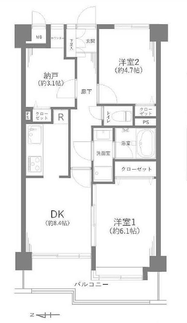 2DK＋納戸！新規リフォーム物件！