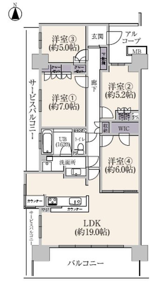 2階角住戸につき陽当り・通風良好です。現地でご確認ください。