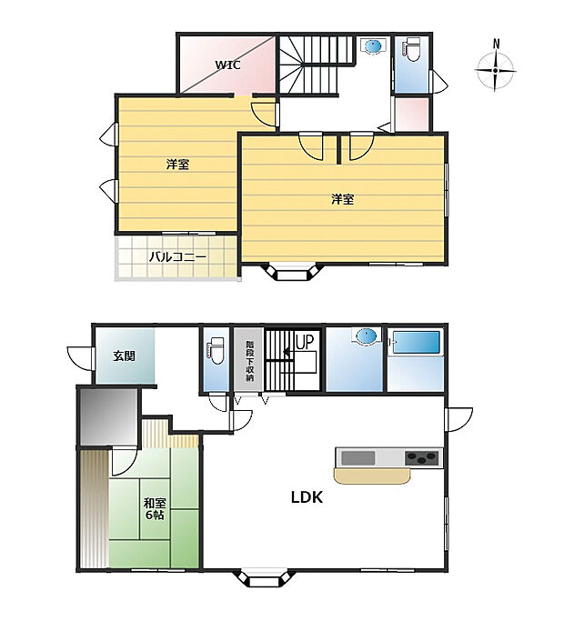 現況3ＬＤＫ　ツードアワンルームのお部屋が有る為、将来4ＬＤＫへ容易に変更可能。