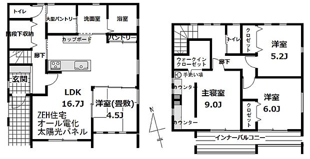 中古戸建　柏市大井(4LDK)の間取り