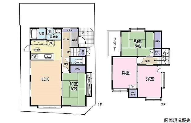 中野3丁目(4LDK)の間取り