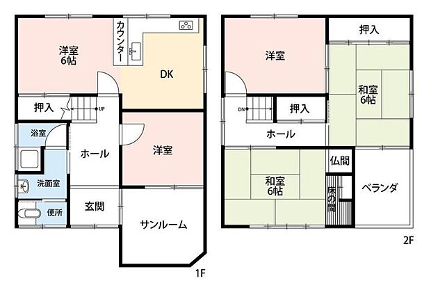 近鉄大阪線 河内山本駅まで 徒歩21分(5DK)の間取り