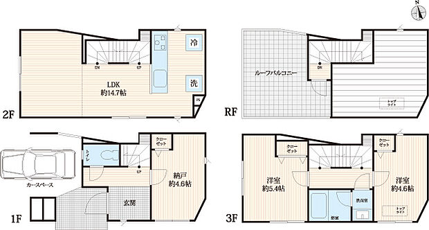 一戸建　豊島区西池袋2丁目(3LDK)の間取り