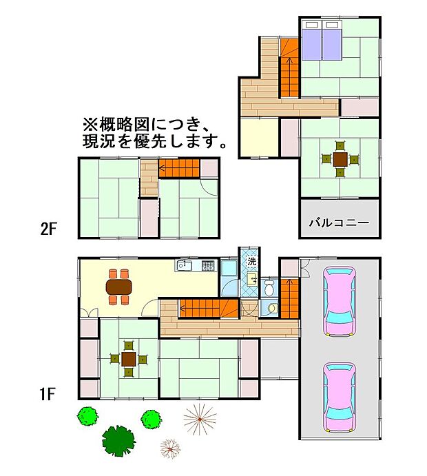 香川県さぬき市志度　中古戸建(6DK)の間取り