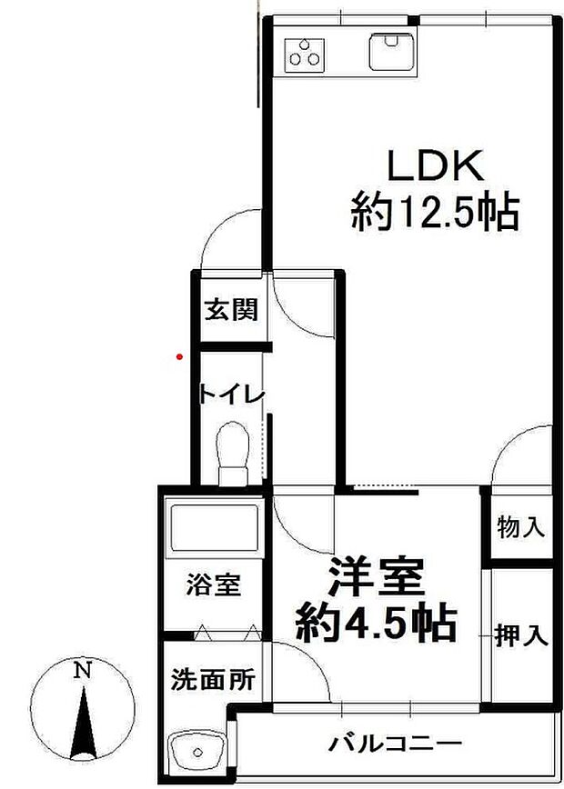 鳥見山荘園ビル1号棟(1LDK) 2階/２階のその他画像