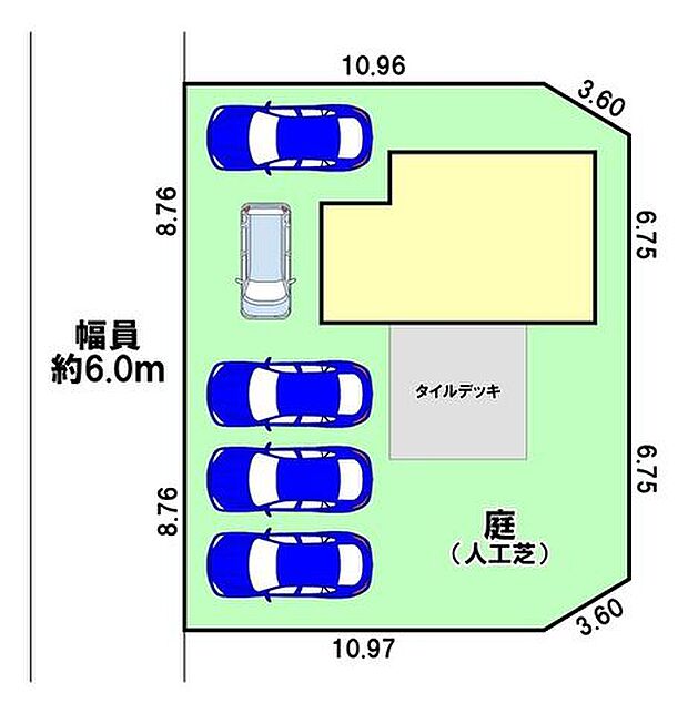 住居横合計5台(軽自動車含む)駐車可能です！来客があってもラクラク駐車できちゃいます♪