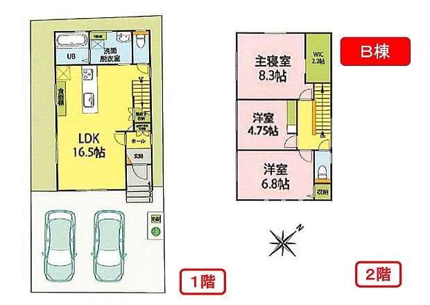 ご家族の顔が見えやすいリビング階段になっています。