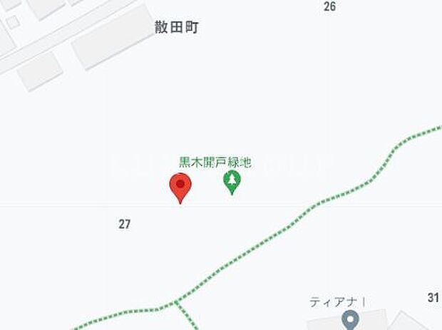 東めじろ台緑地 徒歩7分。 500m