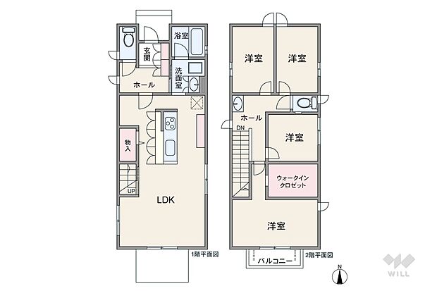 間取りは延床面積105.99平米の4SLDK。