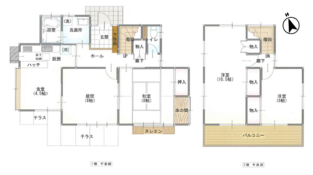 小川町東小川2丁目-おひさまハウス-(3LDK)の間取り