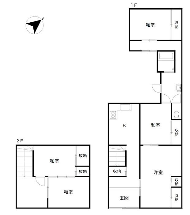 天竜区二俣町二俣中古(5DK)の間取り