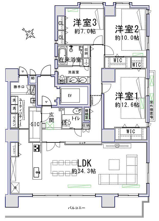 無料で3LDKと4LDKの間取り変更が可能です。お客様のニーズに合わせてご希望の間取りをお選びください。