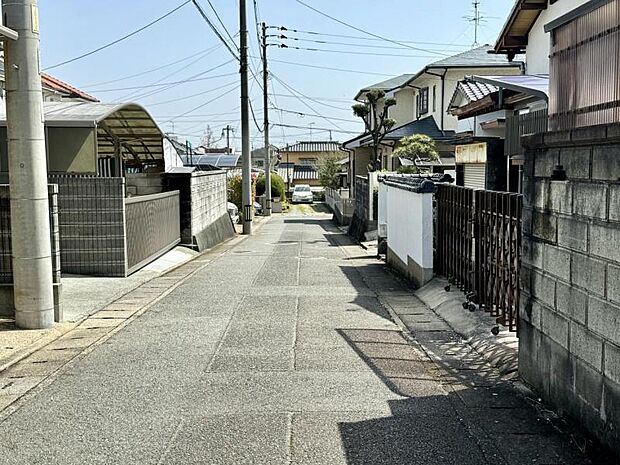 前面道路です！