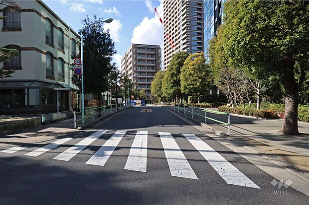 敷地南側の前面道路