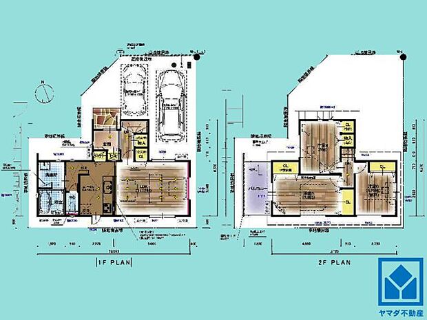 伏見区深草大亀谷八島町　5期　2号地　戸建住宅(3LDK)の間取り