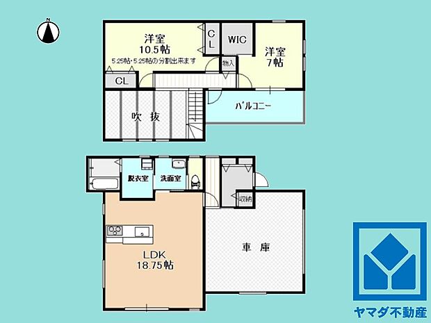 伏見区納所町(2LDK)の間取り