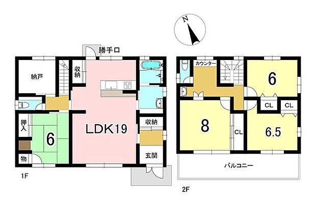 羽生　中古戸建(4SLDK)の間取り