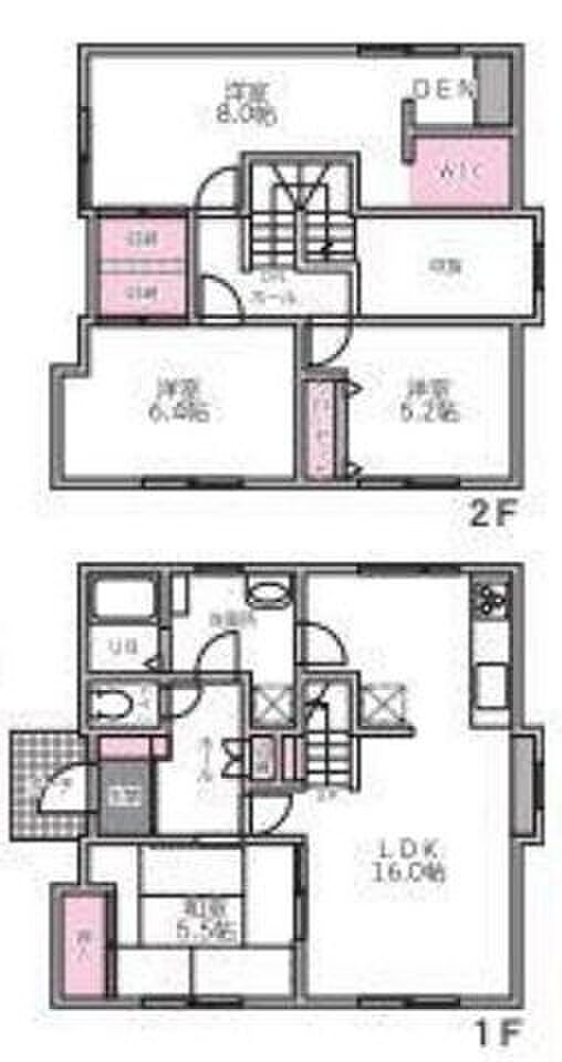 中古戸建　太平四条六丁目(4LDK)の間取り