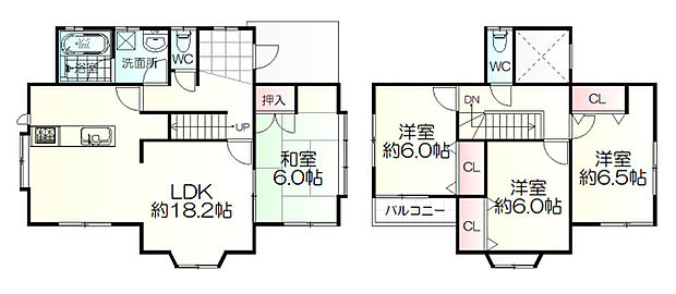 利府町青山2丁目(4LDK)の間取り