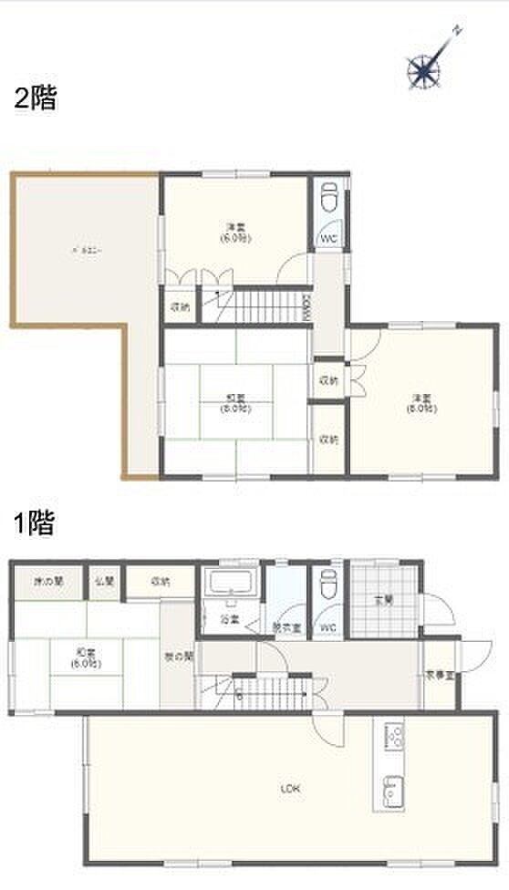 〜使い勝手の良い4ＬＤＫプラン〜 ・シンプルで使い勝手が良く、人気の高い4ＬＤＫのプランを採用。 ・収納もしっかりございますので、お家の中がスッキリと片付きます。 