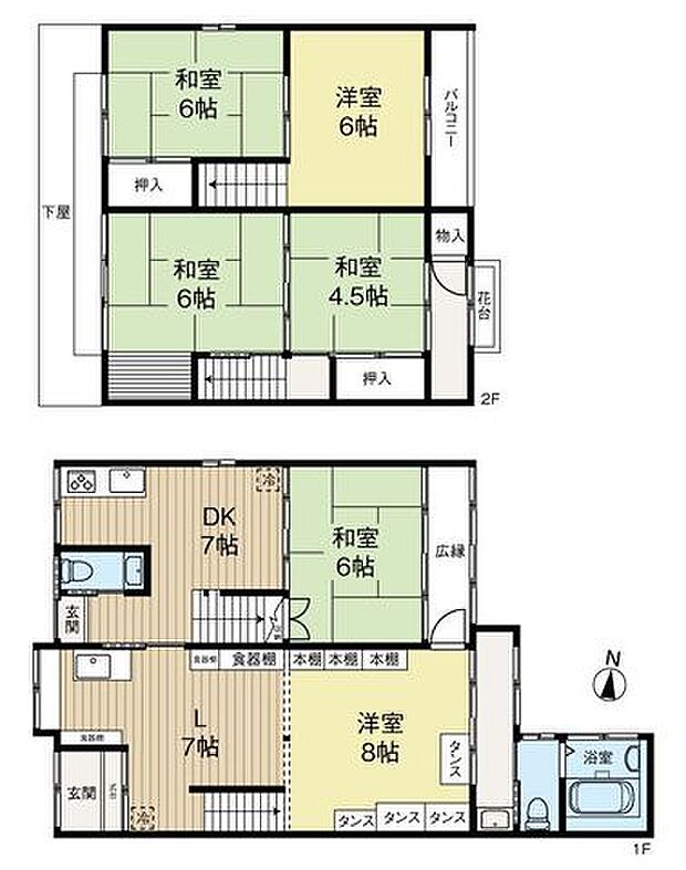 2世帯住居、民泊にみったりの物件です♪木の温かみを感じられるお住まいです♪