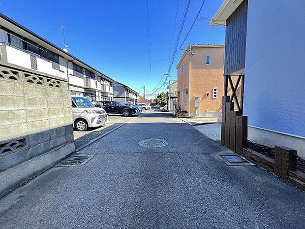 前面道路です。