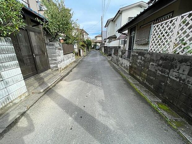 前面道路です。