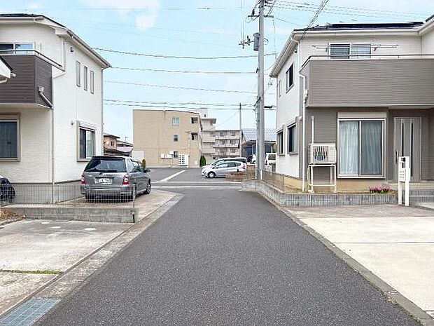 前面道路です。