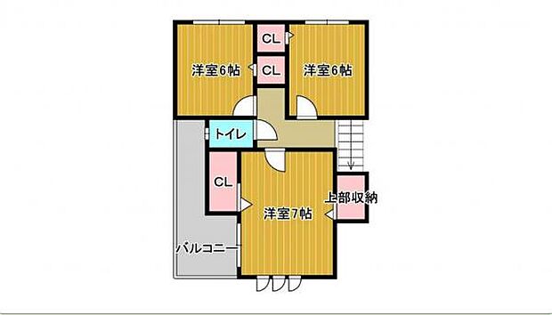 2階、間取り図です。