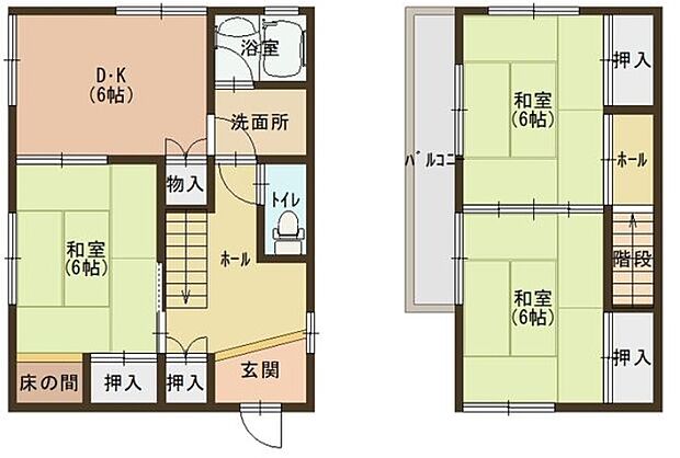 高砂市梅井3丁目　山陽電鉄「山陽曽根駅」徒歩14分(3DK)の間取り