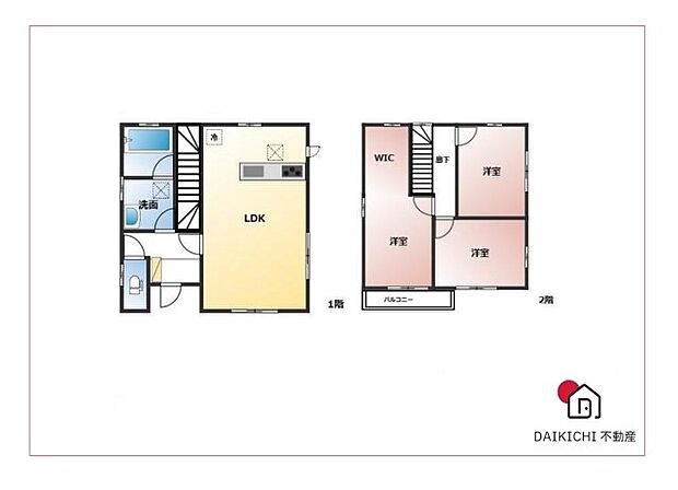 熊谷市弥藤吾　中古戸建(3LDK)の間取り