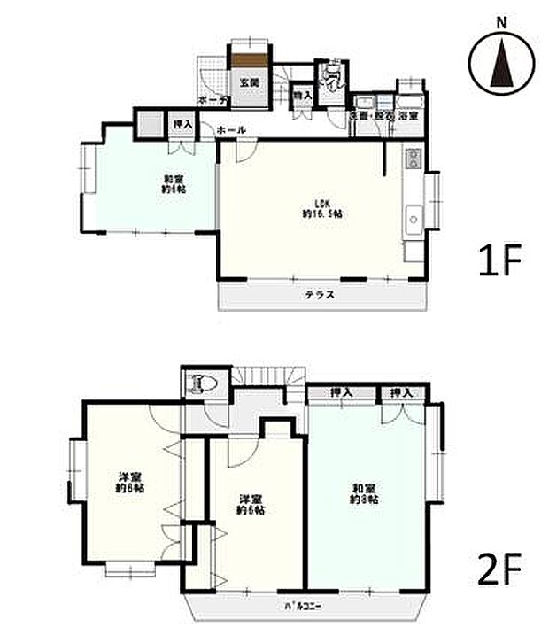 桜台3丁目4LDK戸建(4LDK)の間取り