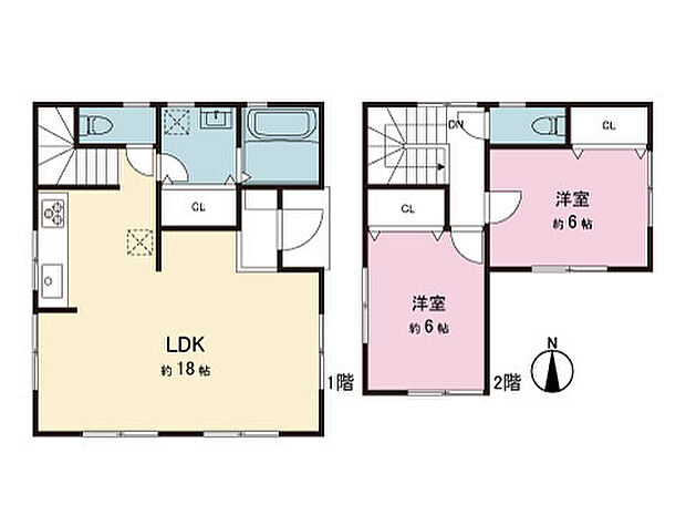 間取図。図面と異なる場合は現況を優先。