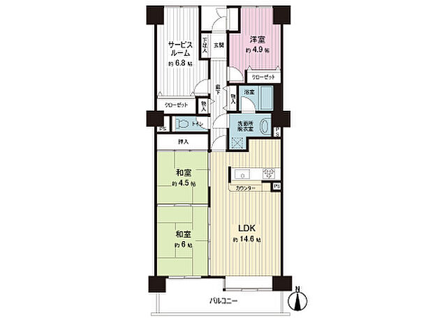 間取図です。図面と異なる場合は現況を優先させていただきます。