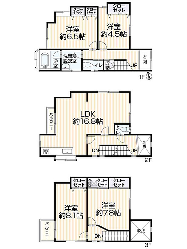 堺市西区鳳西町3丁：中古戸建(4LDK)の間取り