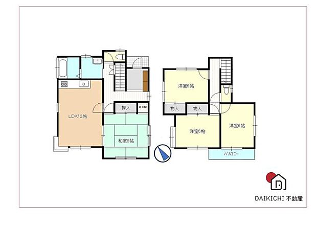 加須市久下4丁目　中古戸建(4LDK)の間取り