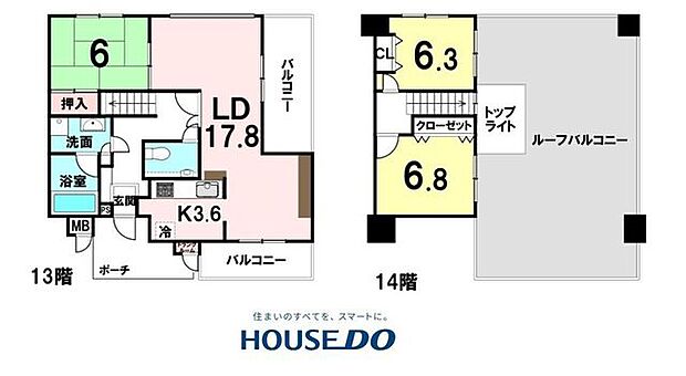 専有面積91.96m2