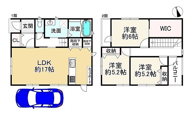 近鉄南大阪線 土師ノ里駅まで 徒歩14分(3LDK)の間取り