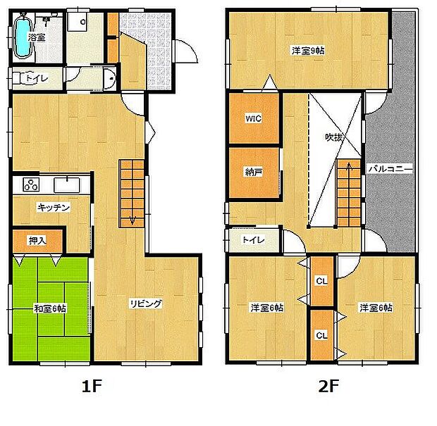 安中市高別当中古住宅(4LDK)の間取り