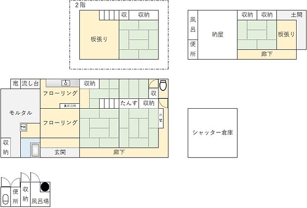 ＪＲ芸備線 平子駅まで 徒歩8分(7DK)の間取り