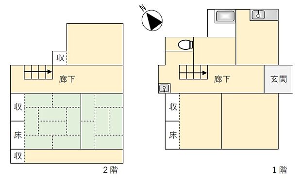 ＪＲ芸備線 備後三日市駅まで 徒歩21分(5DK)の間取り