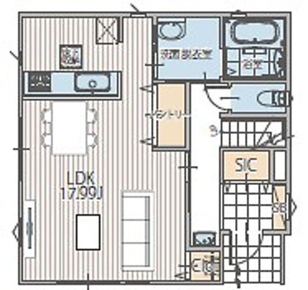 間取り図 1F